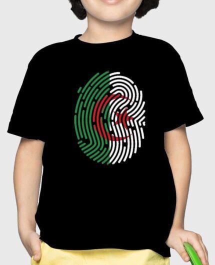 T-shirt homme 100% Cotton Drapeau algérie - Teesfab