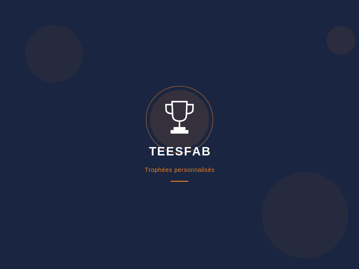 Trophées personnalisés
